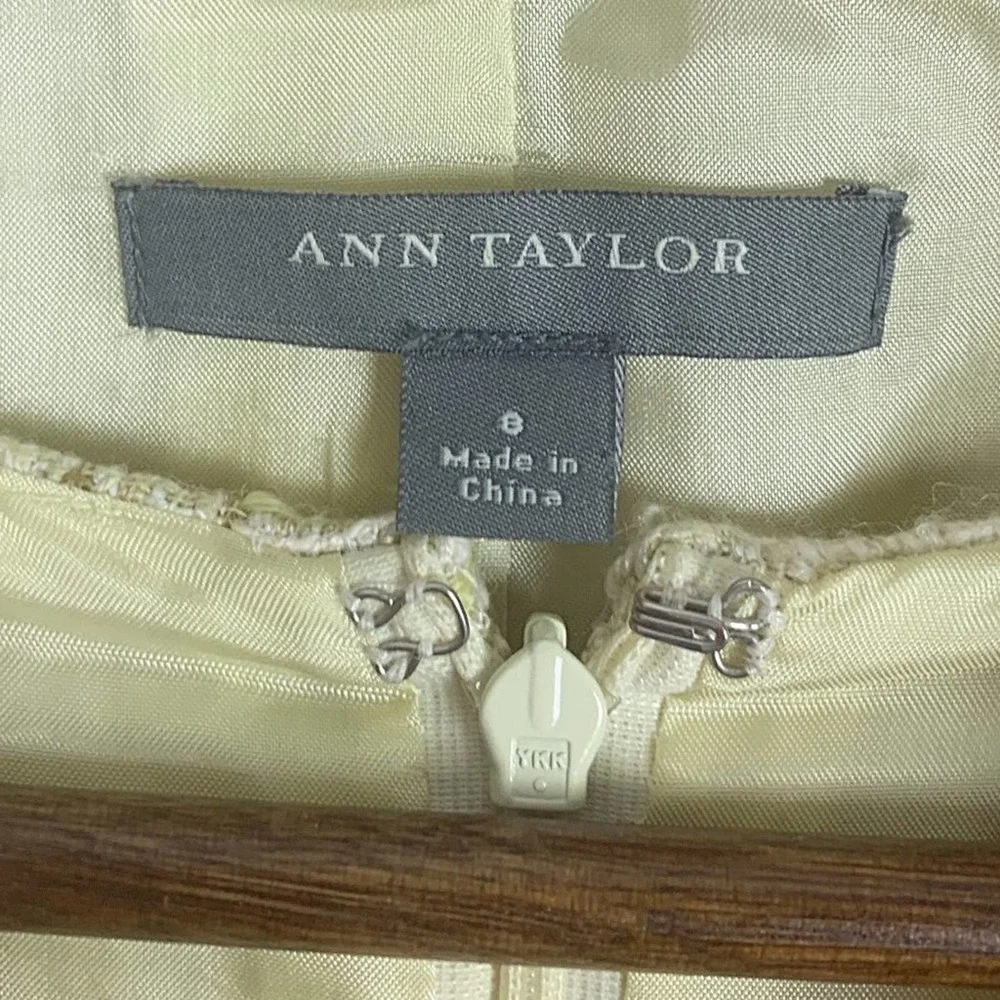 Ann Taylor Boucle Tweed Blazer Dress 2-Piece Suit - Picture 7 of 14